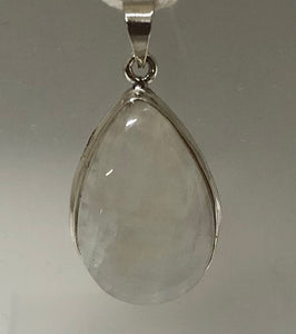 Rainbow Moonstone Sterling Silver Pendant