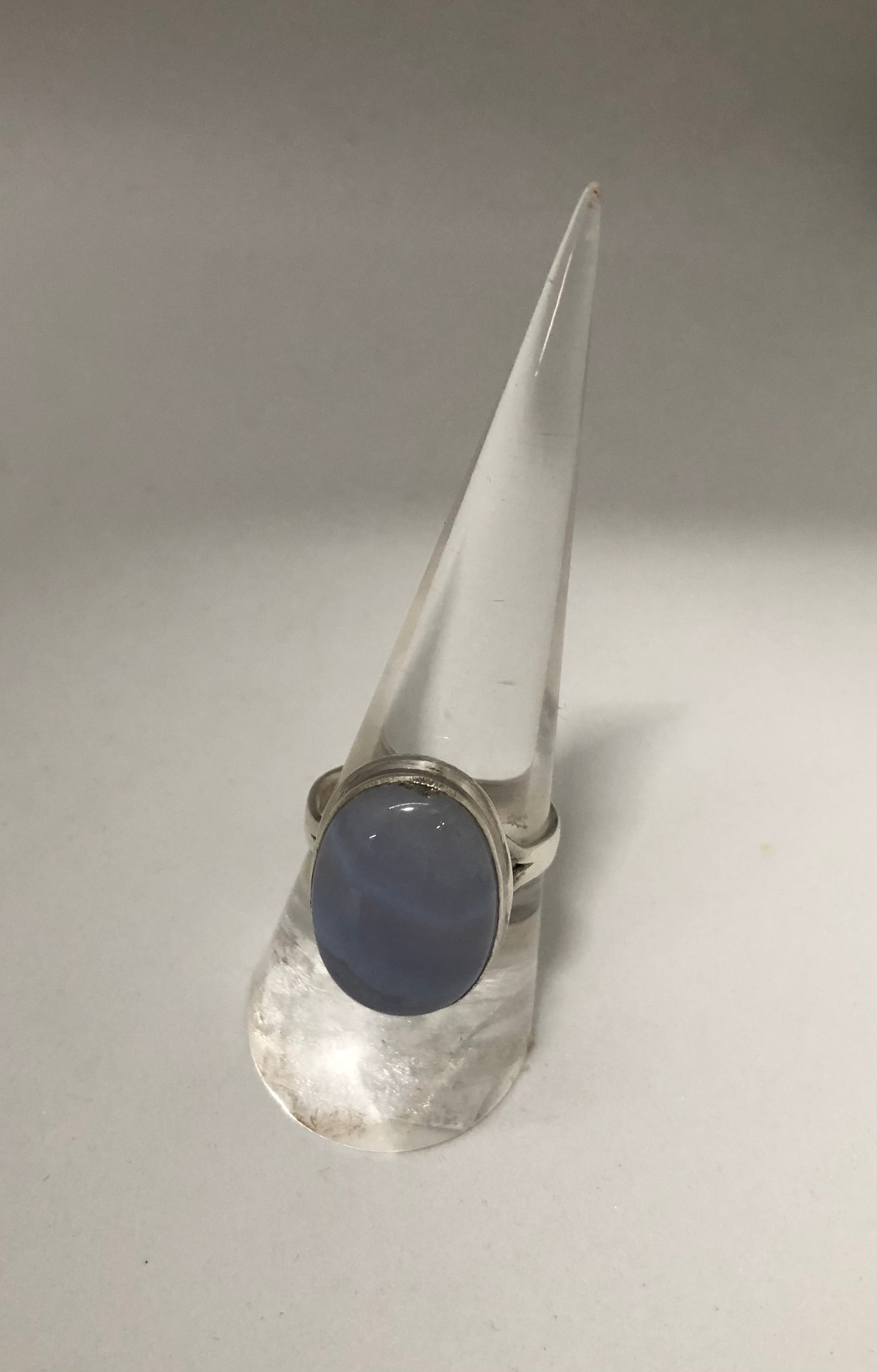 Blue Lace Agate Sterling Silver Ring