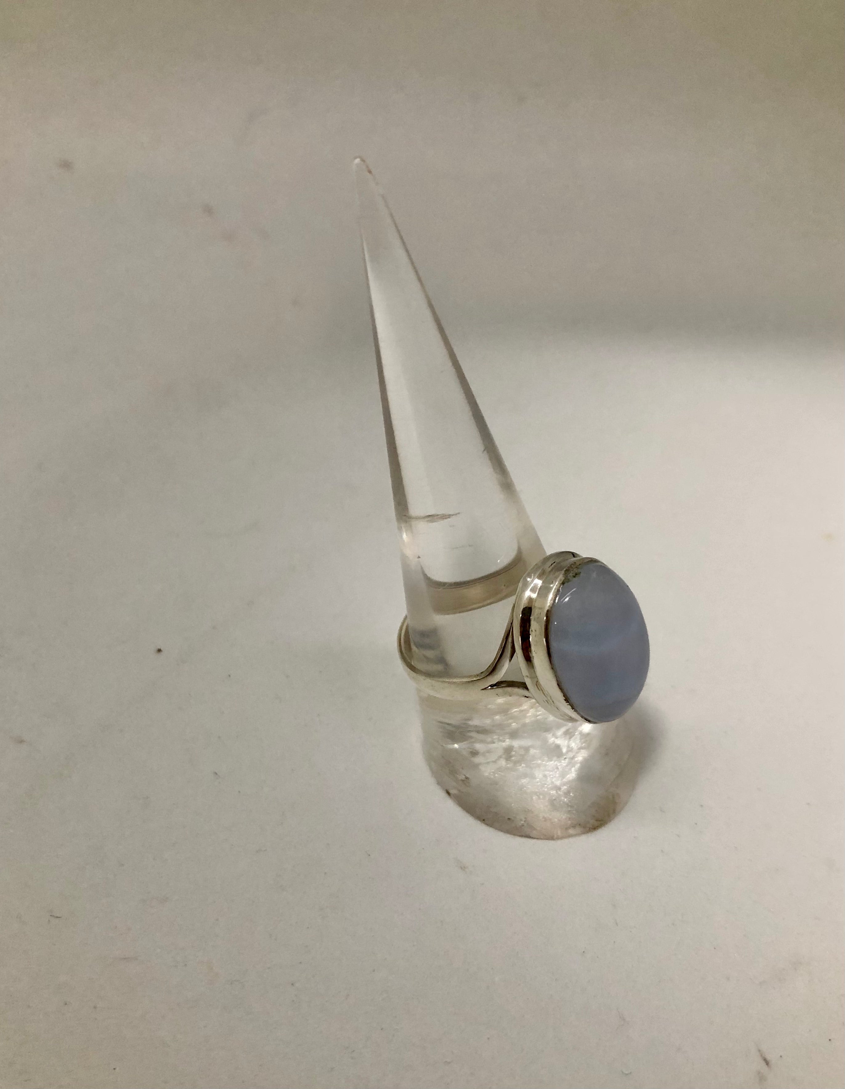 Blue Lace Agate Sterling Silver Ring