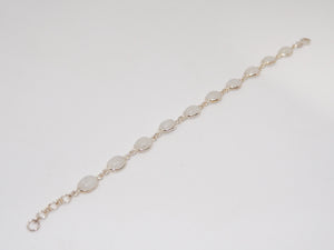 Rainbow Moonstone Sterling Silver Bracelet